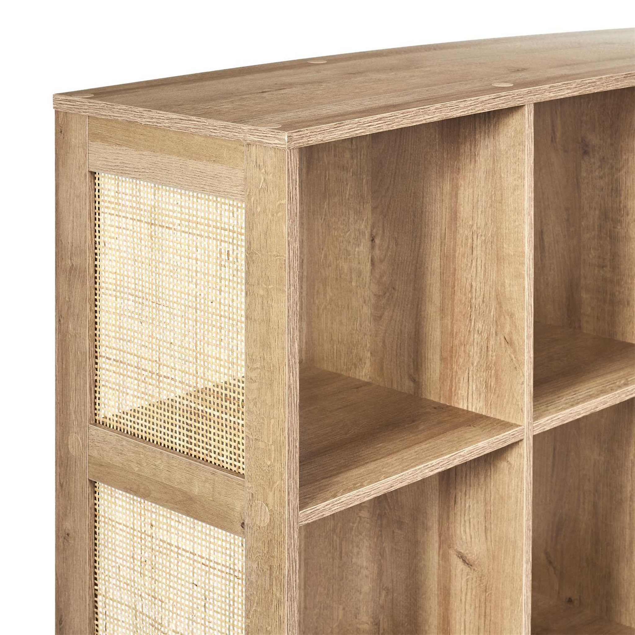 Voir la diapositive 5 : The Home Deco Factory Etagère de rangement 9 cases bali en cannage - marron