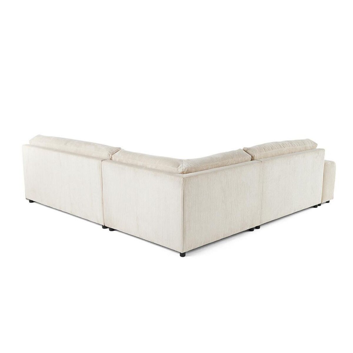 LISA DESIGN Garance - canapé modulable d'angle droit - 6 places - en velours côtelé