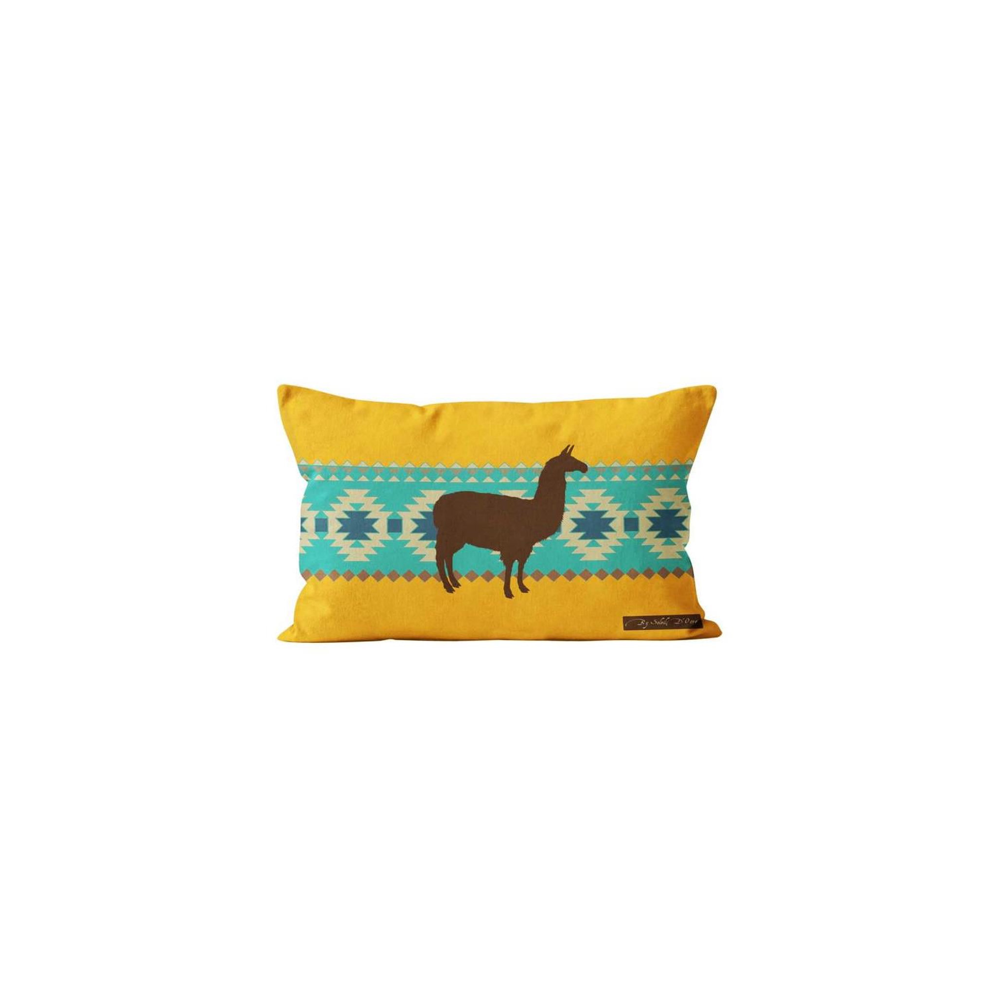 SOLEIL D'OCRE Housse de coussin LAMA, par Soleil d'Ocre