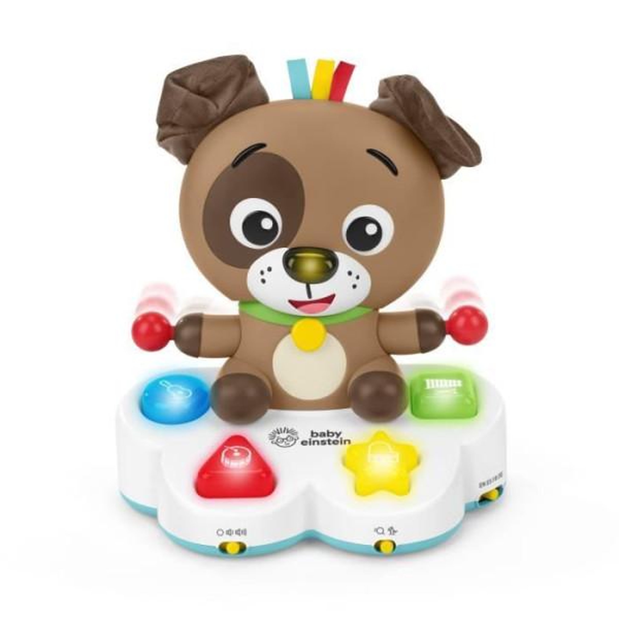 BABY EINSTEIN BABY EINSTEIN DEAN le chien- Jouet d'éveil multisensoriel a partir de 6 mois, apprentissage couleurs, formes, musique,multiling