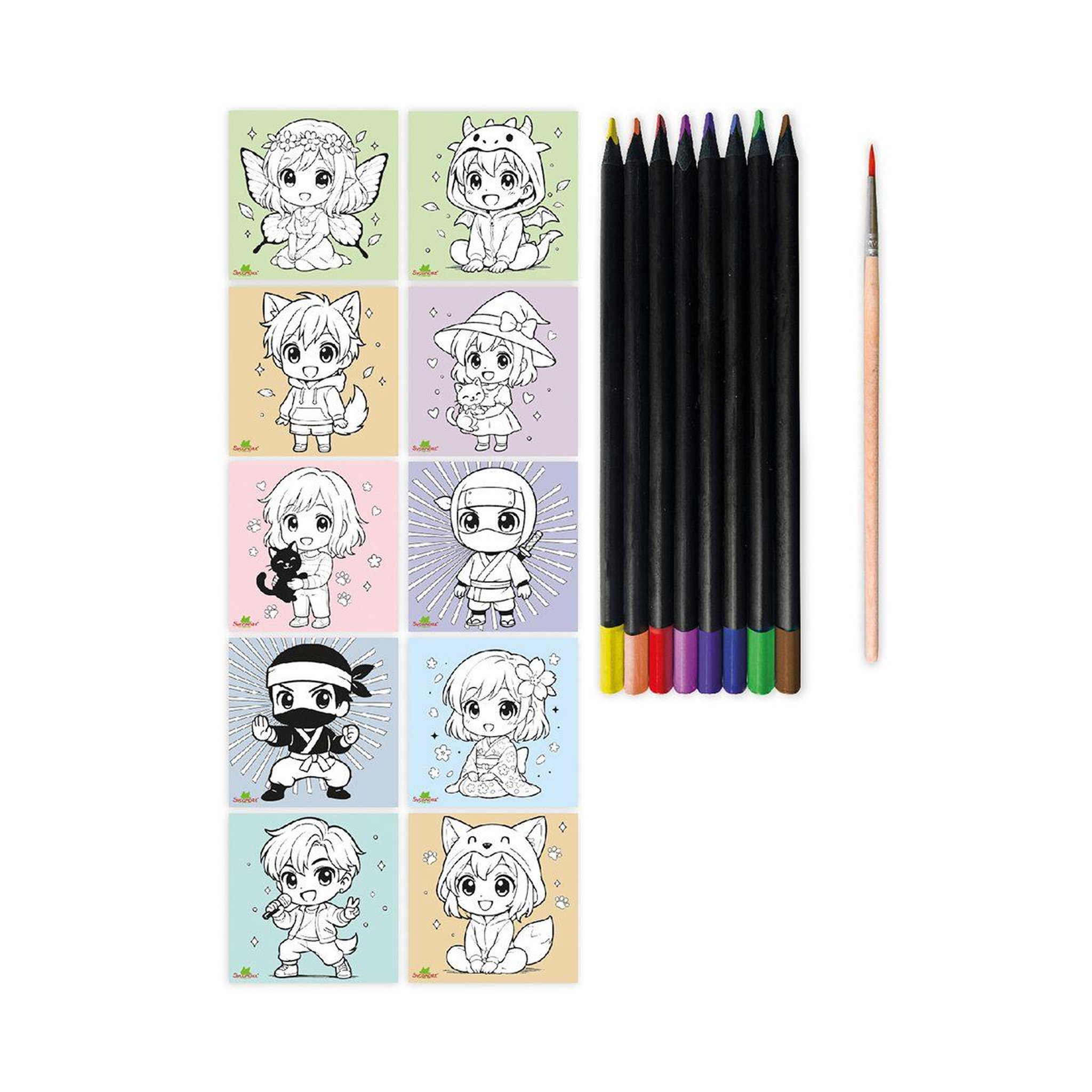 Voir la diapositive 2 : Au Sycomore Artissimo - pm atelier manga - personnages chibi