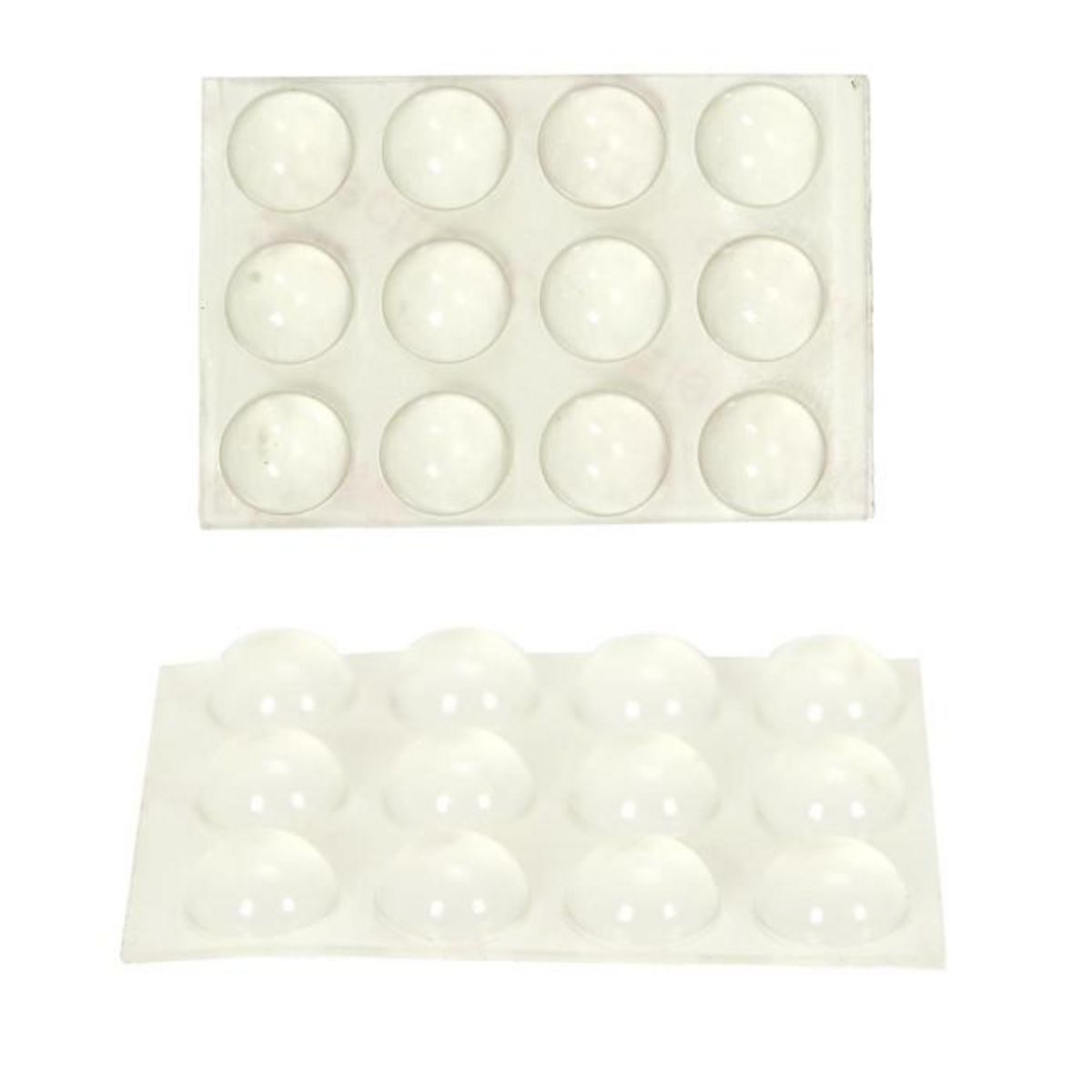 Paris Prix Lot de 50 Butées Adhésives  Pro  13cm Transparent