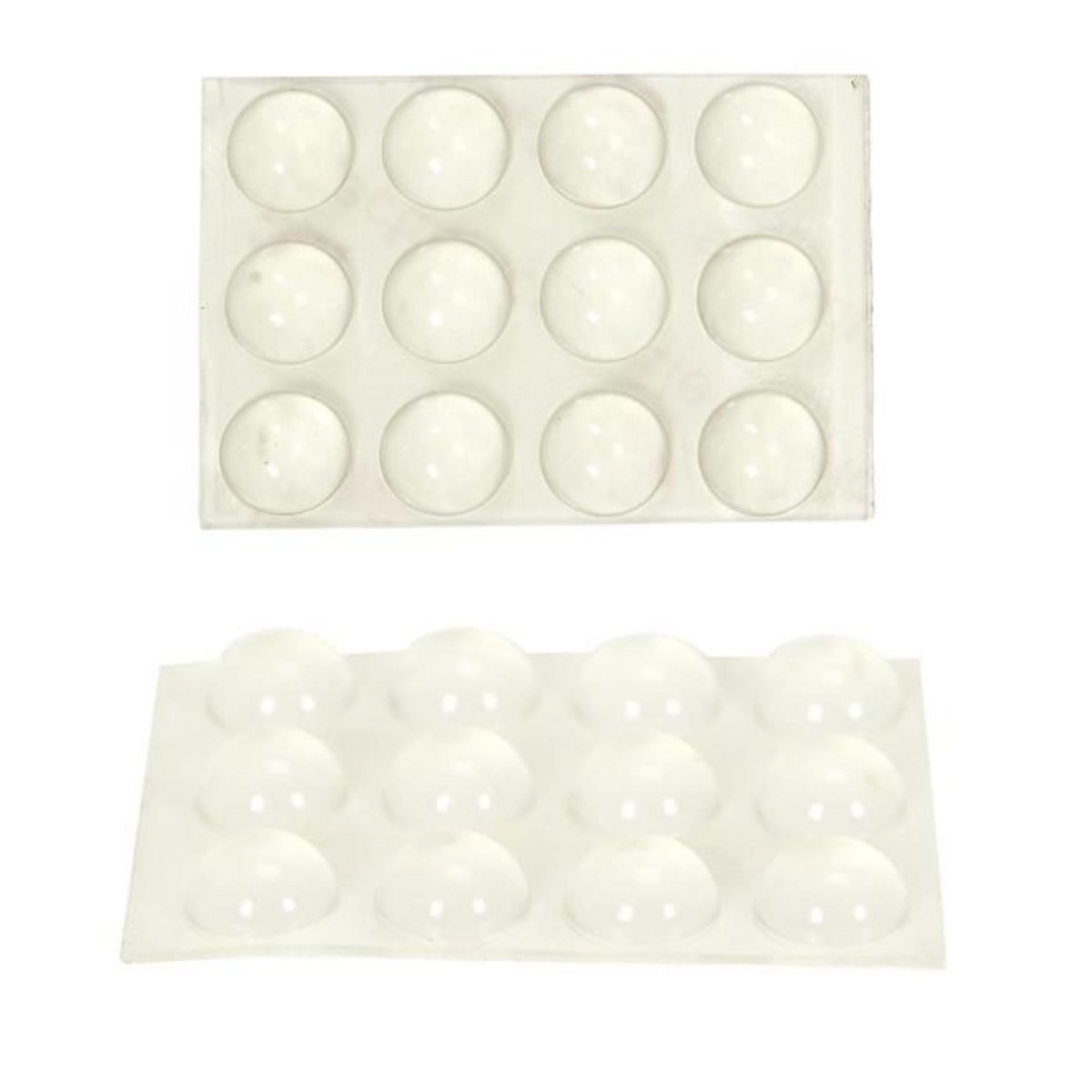Paris Prix Lot de 50 Butées Adhésives  Pro  13cm Transparent