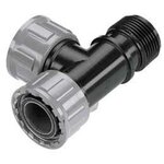 Gardena Té pour clarinette d'arrosage enterré 26/34 - 2 femelles et  1 mâle