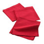 Voir la diapositive 1 : Paris Prix Lot de 3 Serviettes de Table  Charline  40x40cm Rouge