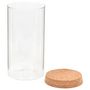 Voir la diapositive 4 : VIDAXL 6pcs Pots de conservation en verre et couvercle en liège 1100ml