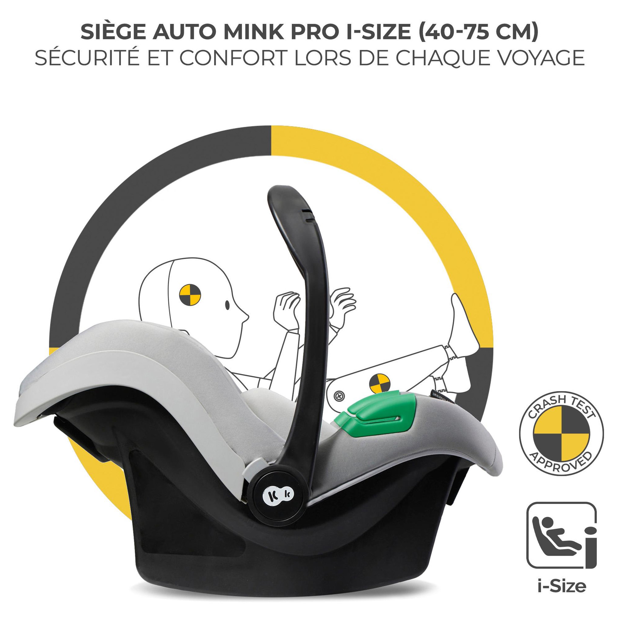 Voir la diapositive 5 : KINDERKRAFT Poussette trio moov 2 pratique et confortable