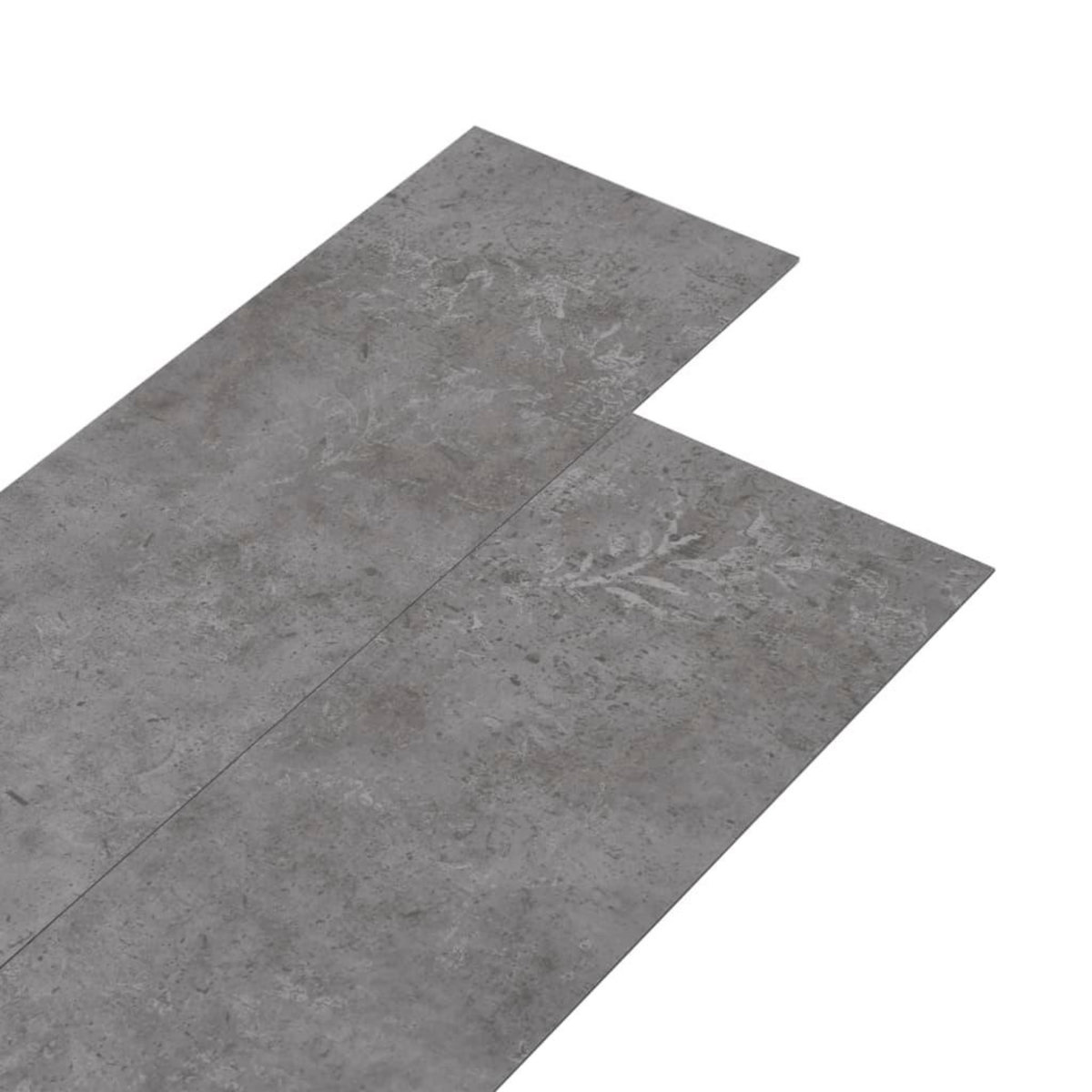 VIDAXL Dalles de plancher PVC autoadhesif 5,21 m² 2 mm gris beton