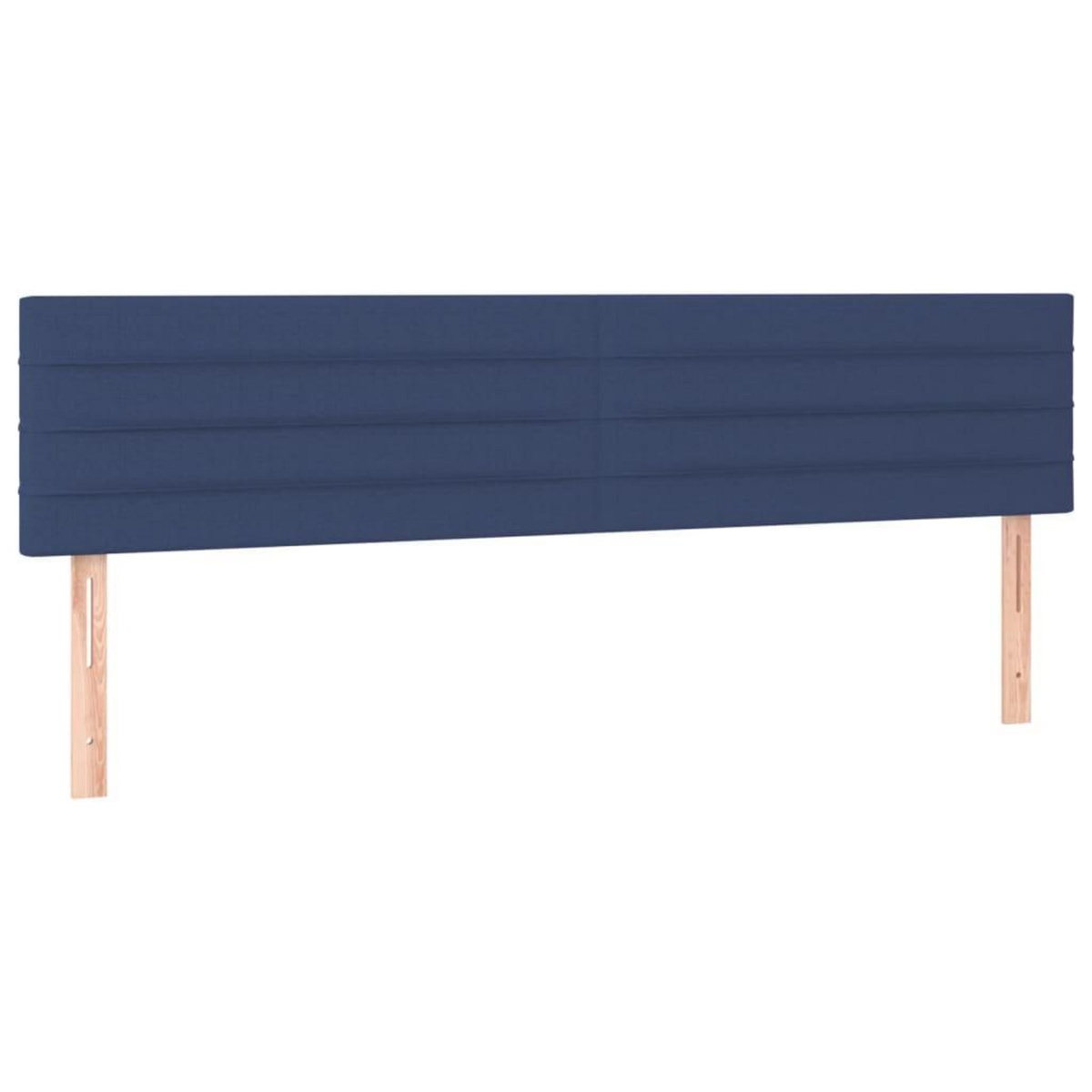 VIDAXL Tetes de lit 2 pcs Bleu 100x5x78/88 cm Tissu