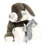 Voir la diapositive 4 : Paris Prix Peluche & Plaid Enfant  Chien  70x70cm Gris