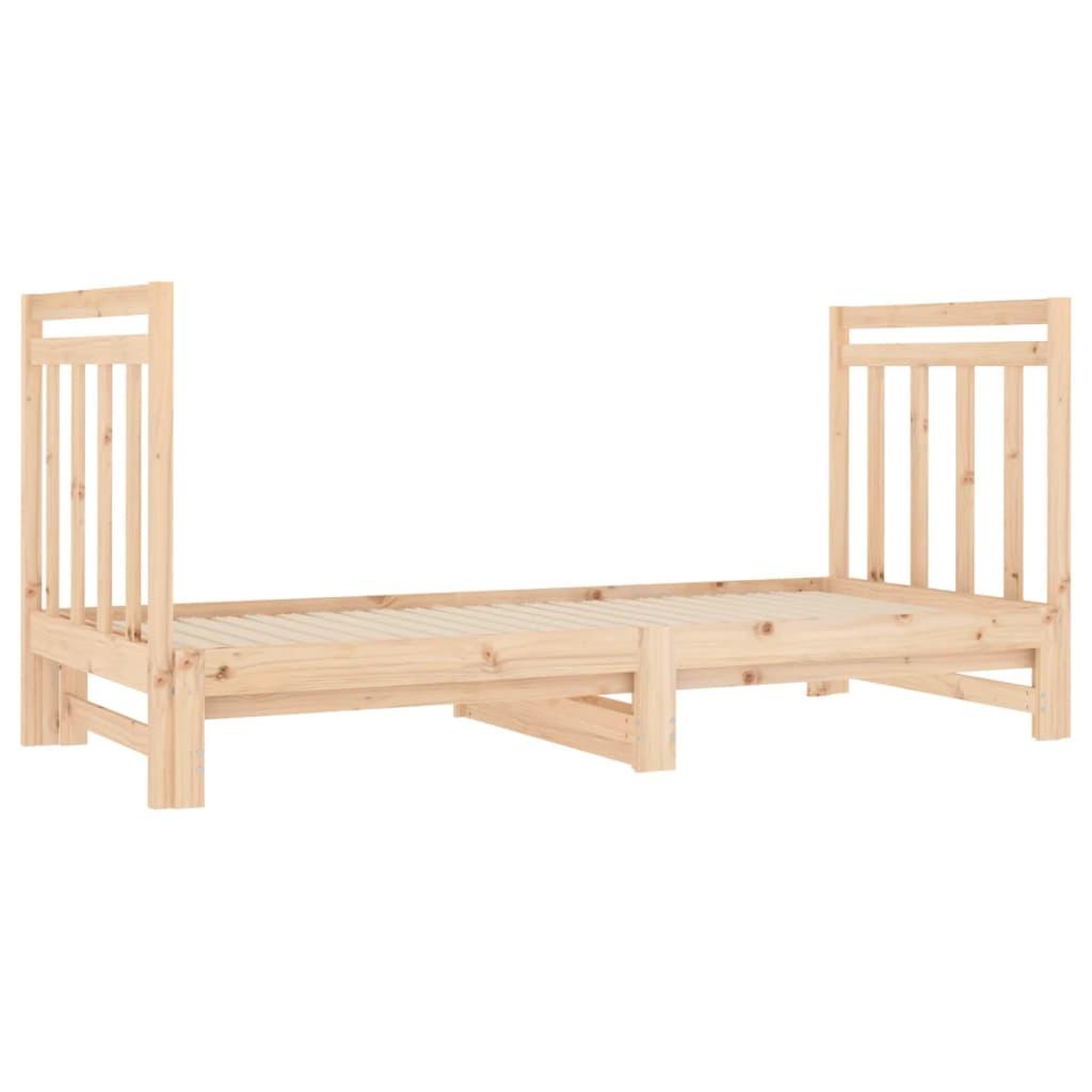 Voir la diapositive 4 : VIDAXL Lit coulissant sans matelas 2x(90x190) cm