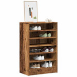 VIDAXL Armoire a chaussures vieux bois 60x35x92 cm bois d'ingenierie