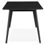 Voir la diapositive 3 : Paris Prix Table à Manger Design en Bois  Tabika  180cm Noir