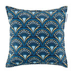 Paris Prix Housse de Coussin à Motifs  Come  45x45cm Bleu