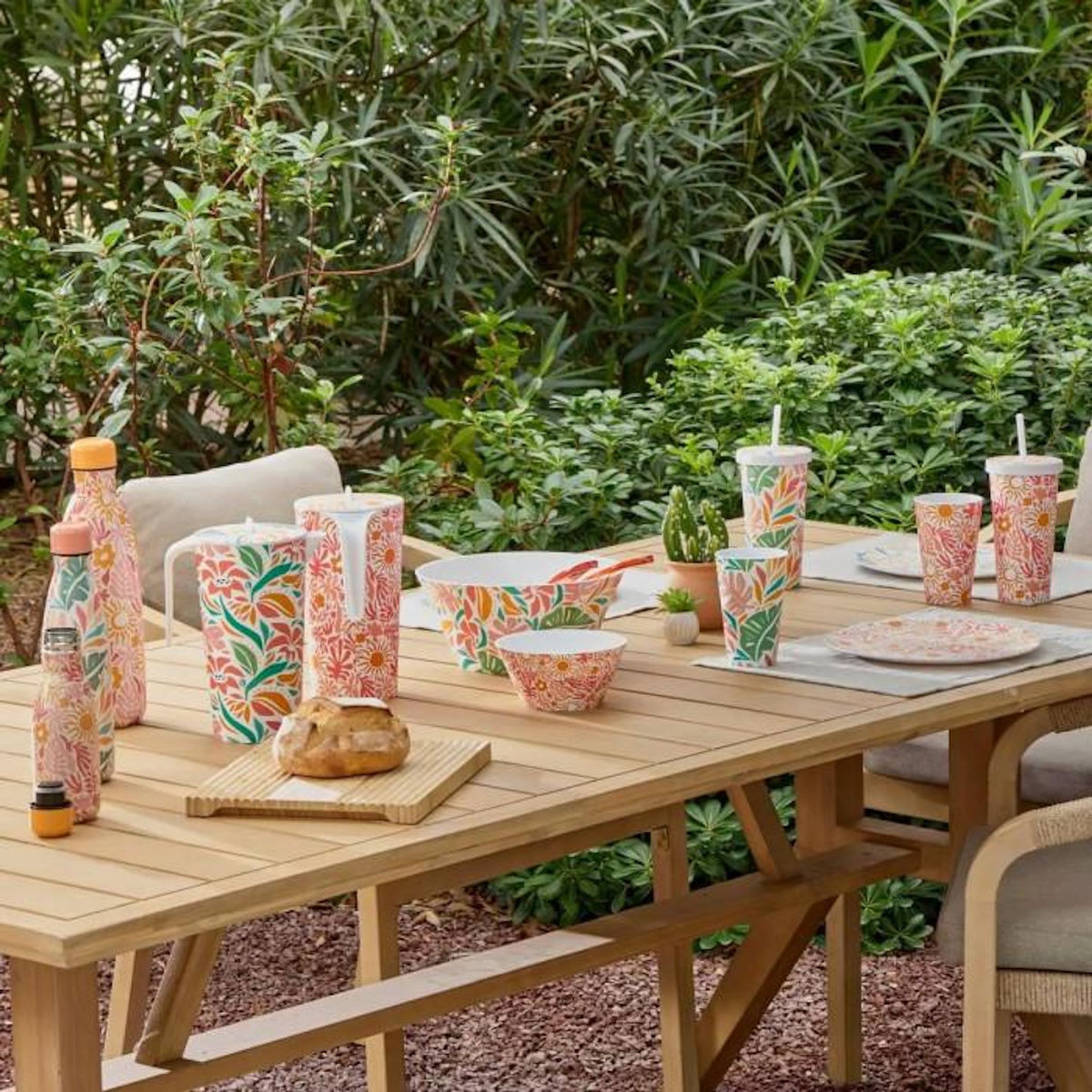 FIVE Mug Réutilisable Avec Paille  Eden  55cl Multicolore