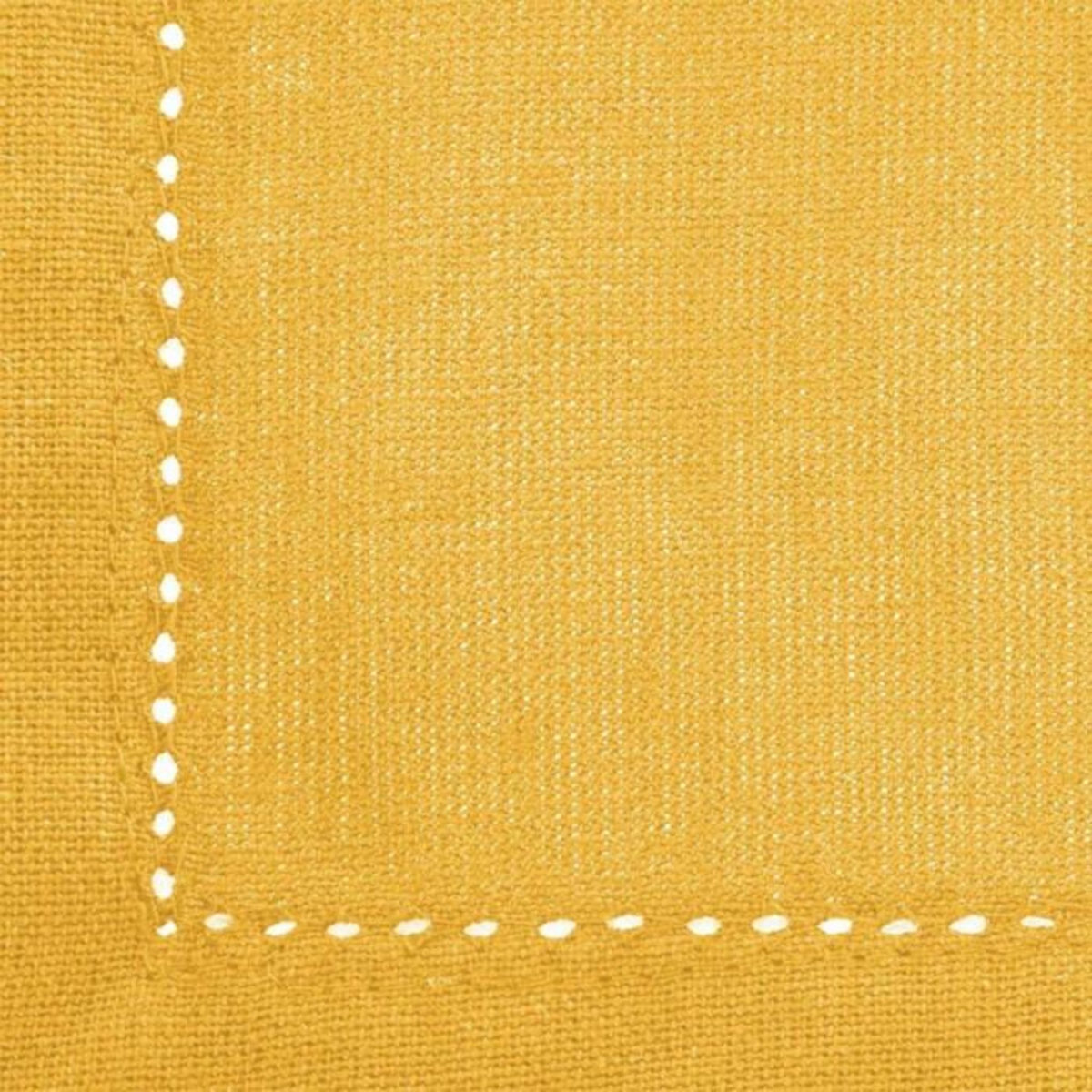 ATMOSPHERA Nappe Rectangulaire  Chambray  140x240cm Ocre