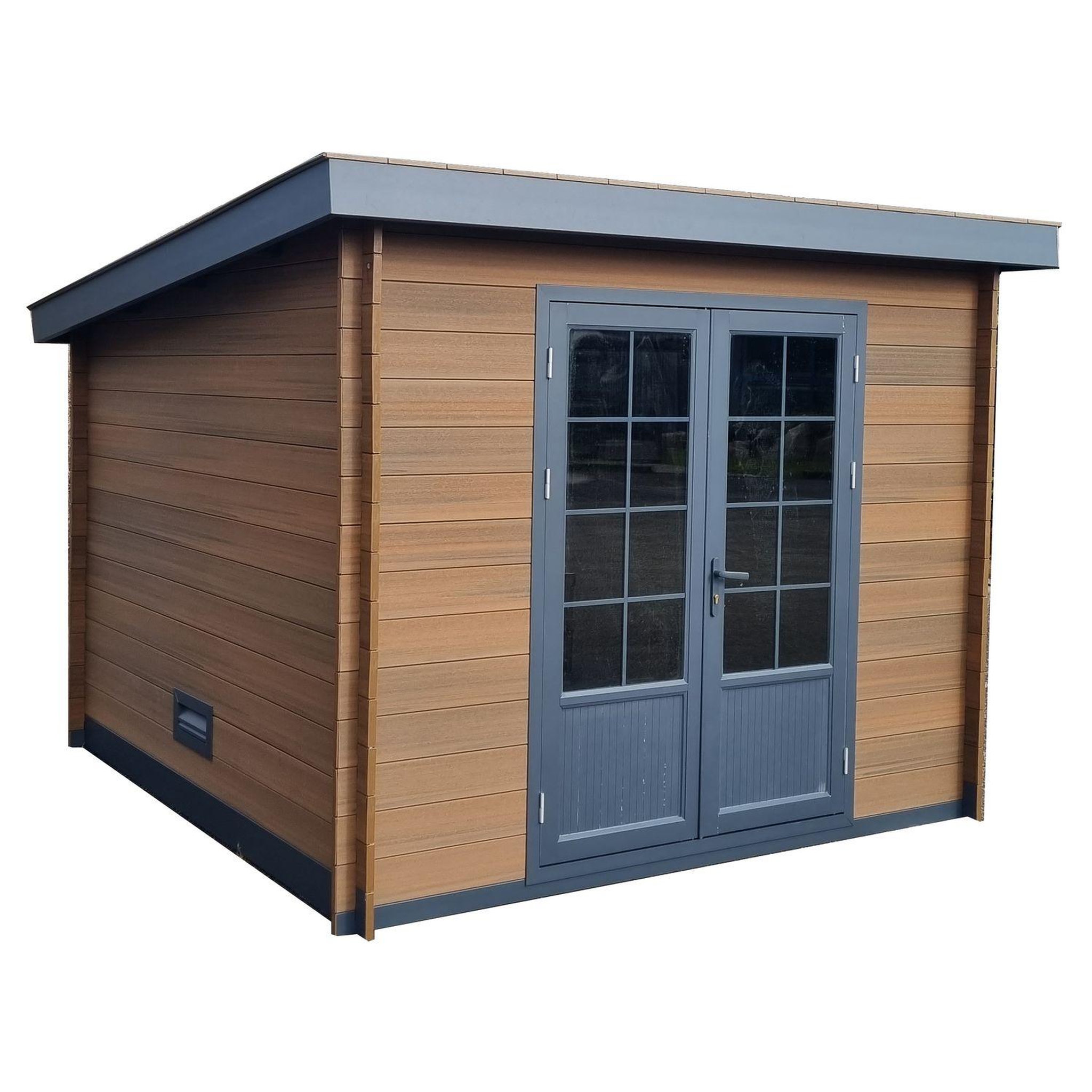 Voir la diapositive 1 : GREEN OUTSIDE Abri de jardin bois - Monopente - 7,36m²