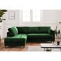 Voir la diapositive 2 : LISA DESIGN Anna - canapé d'angle gauche - 5 places - convertible - en velours