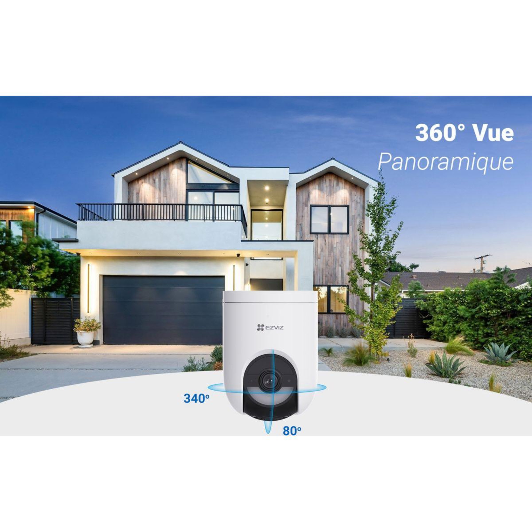 Voir la diapositive 2 : EZVIZ Caméra de surveillance HB8 Lite +5w solar panel