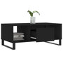 Voir la diapositive 4 : VIDAXL Table basse Noir 90x50x36,5 cm Bois d'ingenierie