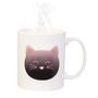 Voir la diapositive 2 : Paris Prix Mug Magique en Céramique  Chat  35cl Blanc
