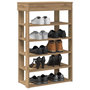 Voir la diapositive 1 : VIDAXL Etagere a chaussures chene artisanal bois d'ingenierie