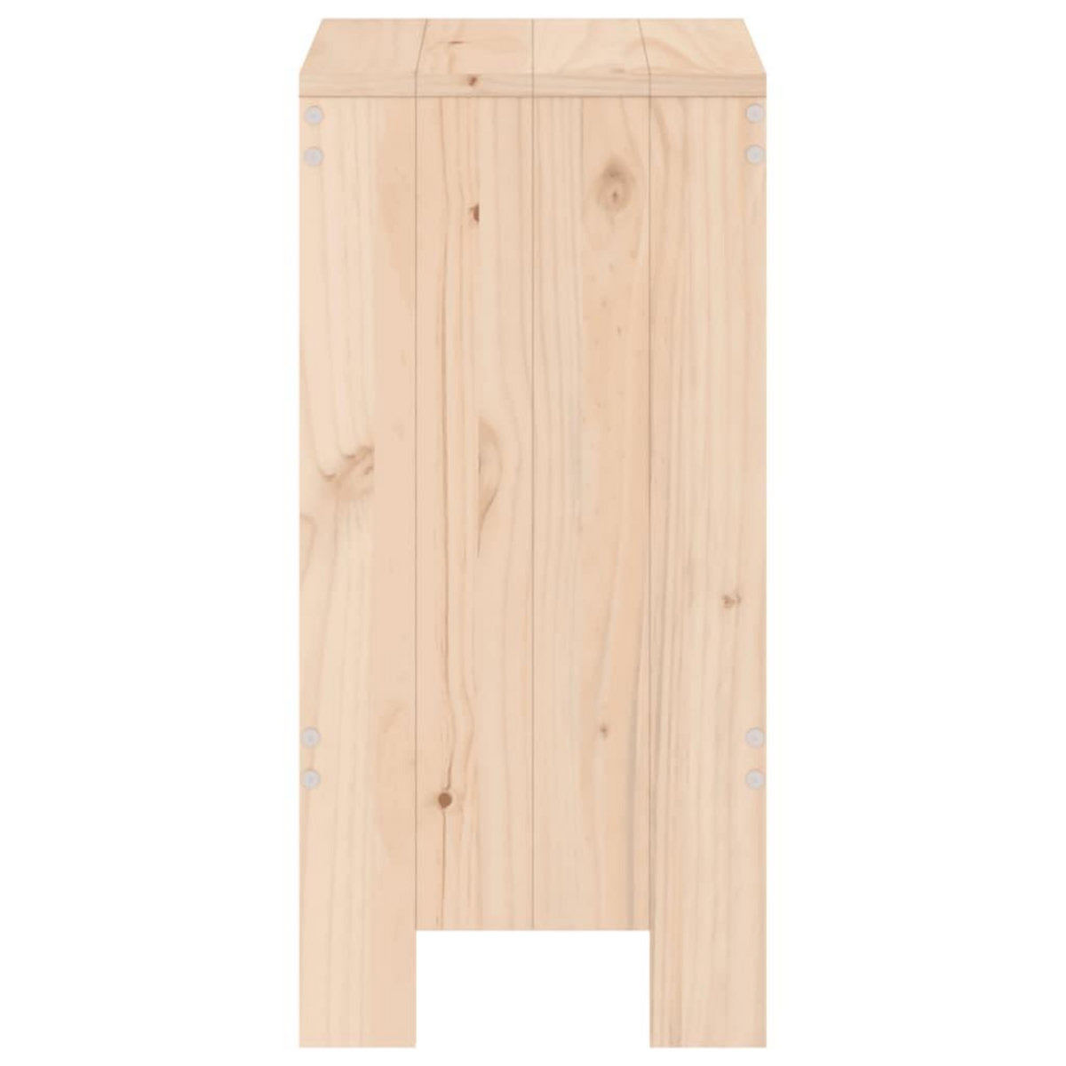 VIDAXL Tabourets de bar lot de 2 40x36x75 cm bois massif de pin