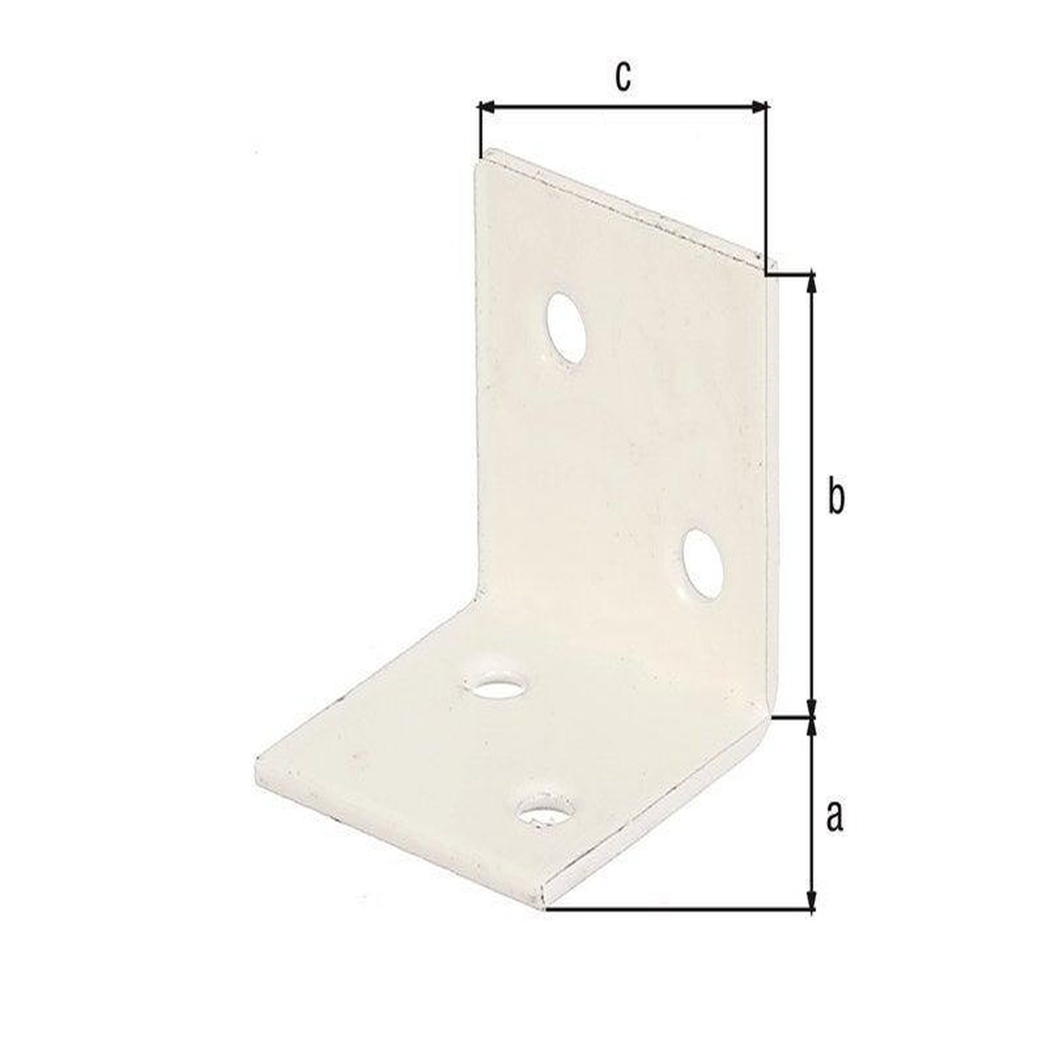 CENTRALE BRICO Equerre En Acier Plastifié, L.3 X L.3 X H.3 Cm