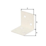 CENTRALE BRICO Equerre En Acier Plastifié, L.3 X L.3 X H.3 Cm