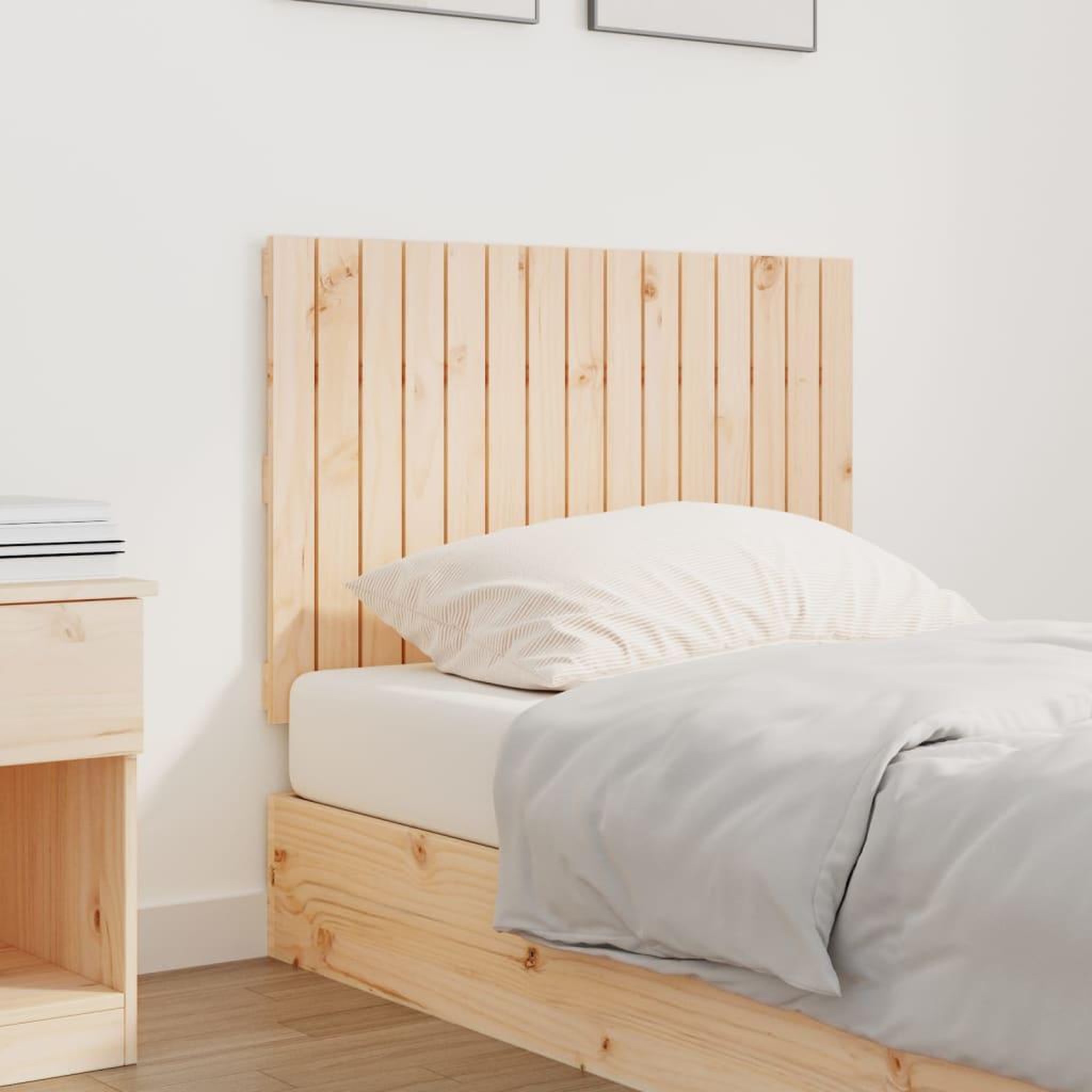 Voir la diapositive 3 : VIDAXL Tete de lit murale 95,5x3x60 cm Bois massif de pin