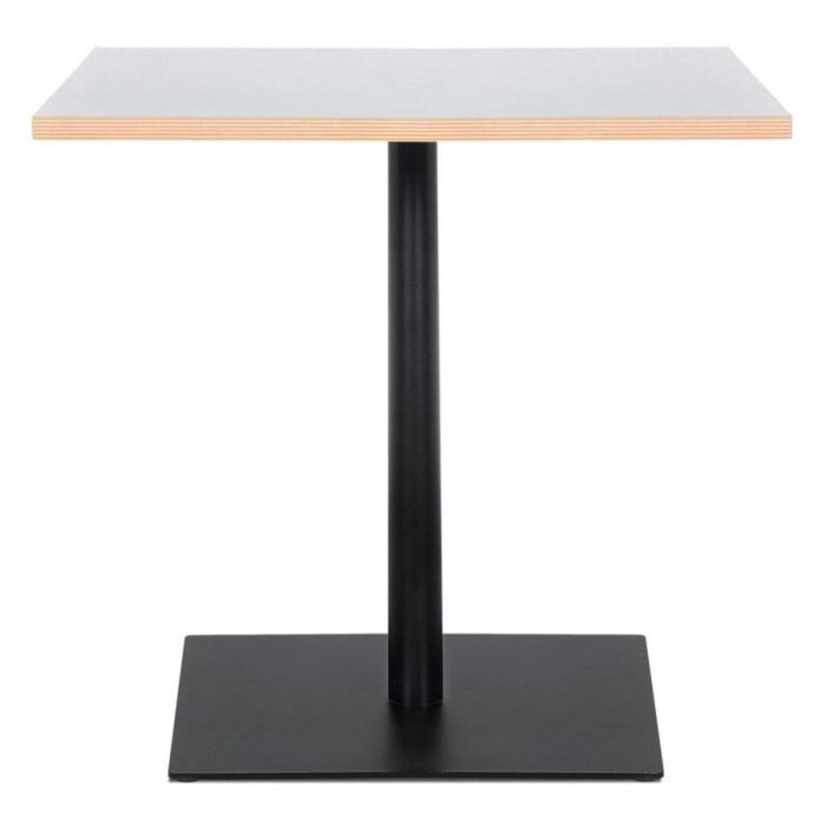 Paris Prix Table de Repas Carrée  Polanzia  80cm Blanc & Noir