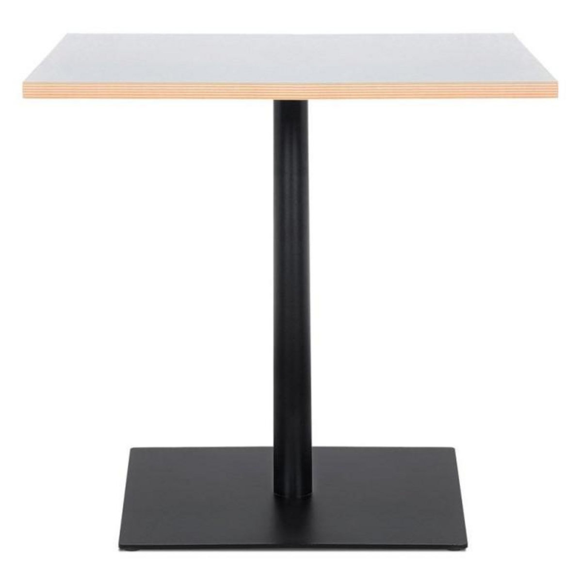 Paris Prix Table de Repas Carrée  Polanzia  80cm Blanc & Noir