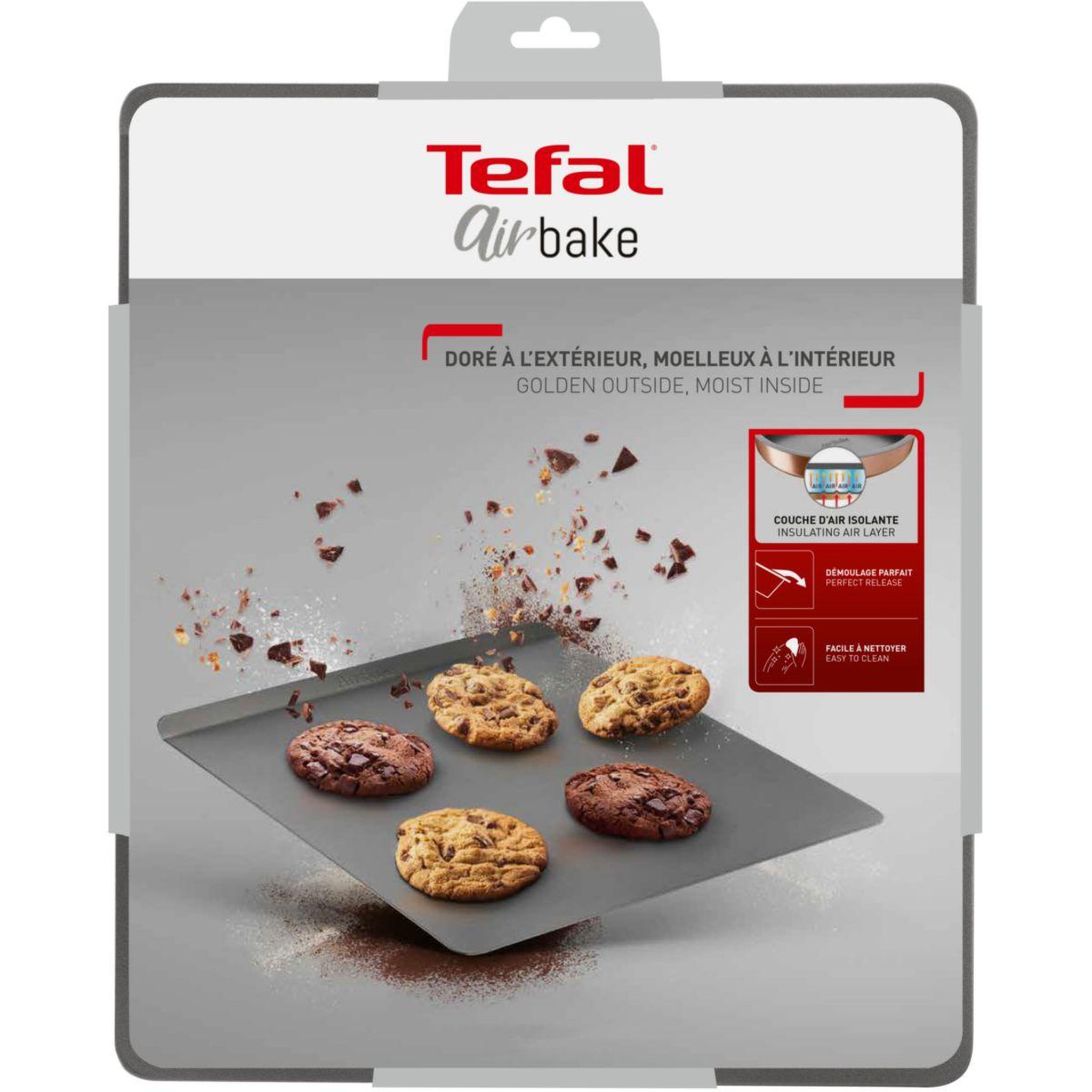 Voir la diapositive 4 : TEFAL Plaque de cuisson a patisserie 36x40 cm airbake