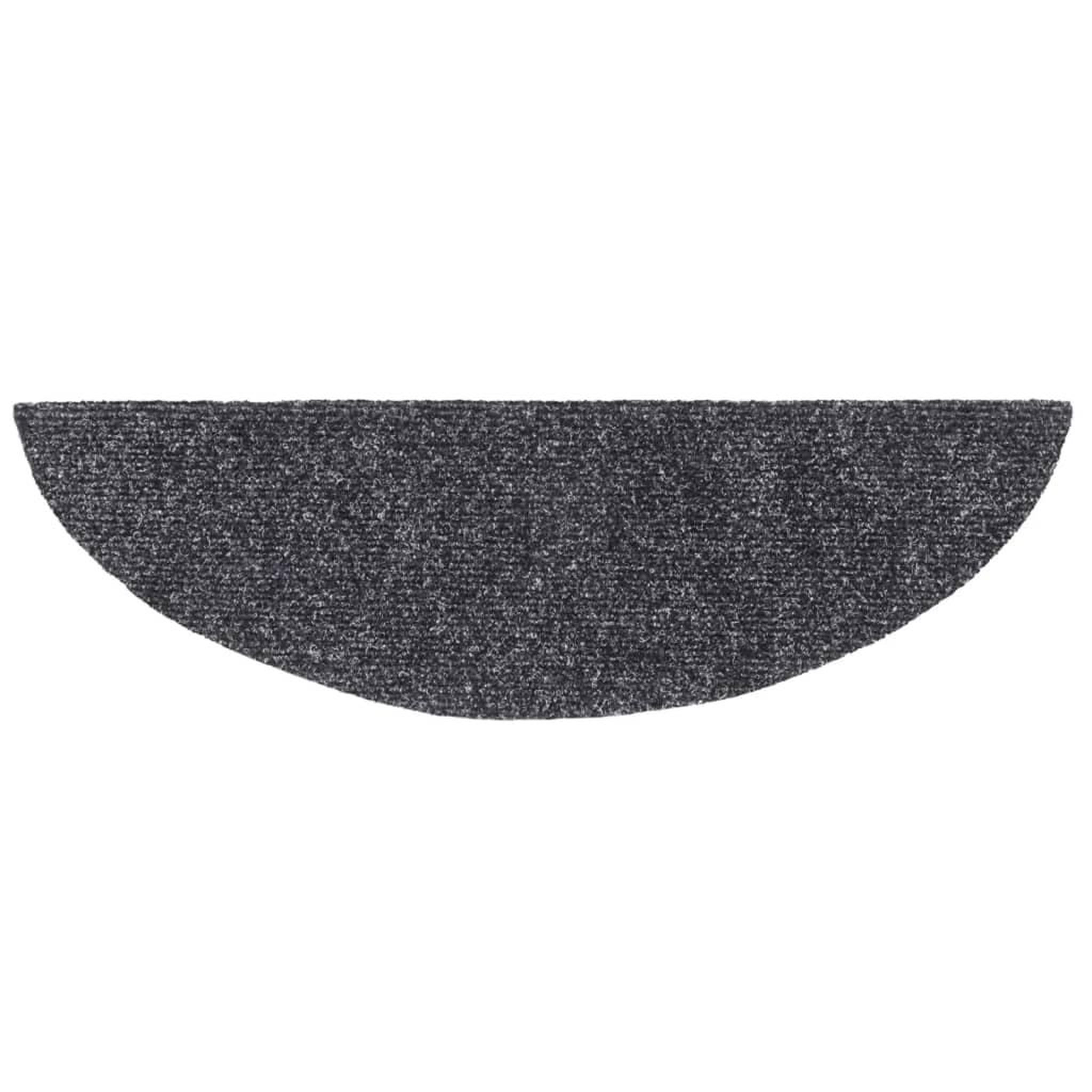 Voir la diapositive 5 : VIDAXL Tapis d'escalier auto-adhesif 15 pcs 56x17x3 cm Gris fonce