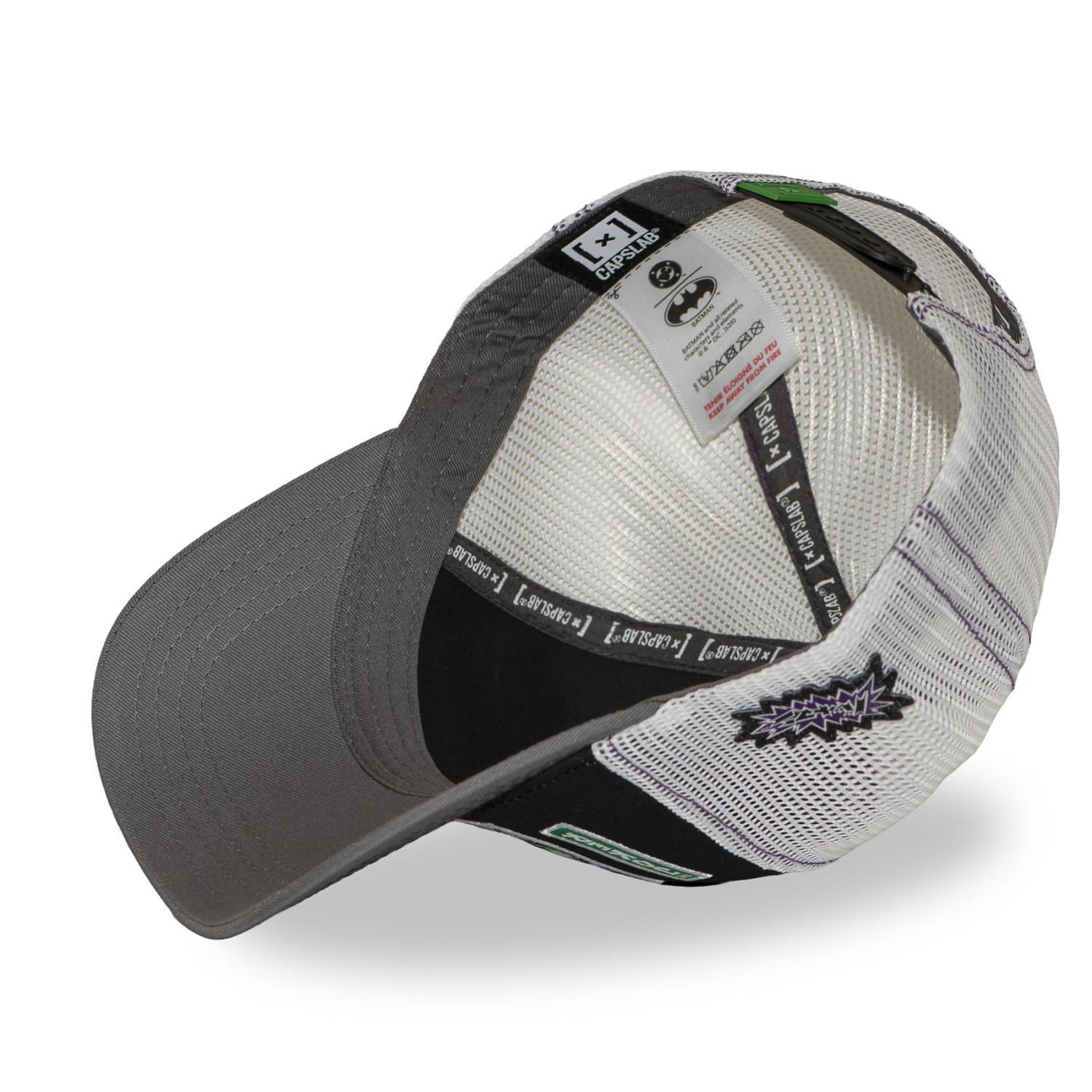 Voir la diapositive 6 : CAPSLAB Casquette trucker avec filet dc comics joker