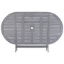 Voir la diapositive 5 : VIDAXL Ensemble a manger de jardin 7 pcs Bois d'acacia massif Gris