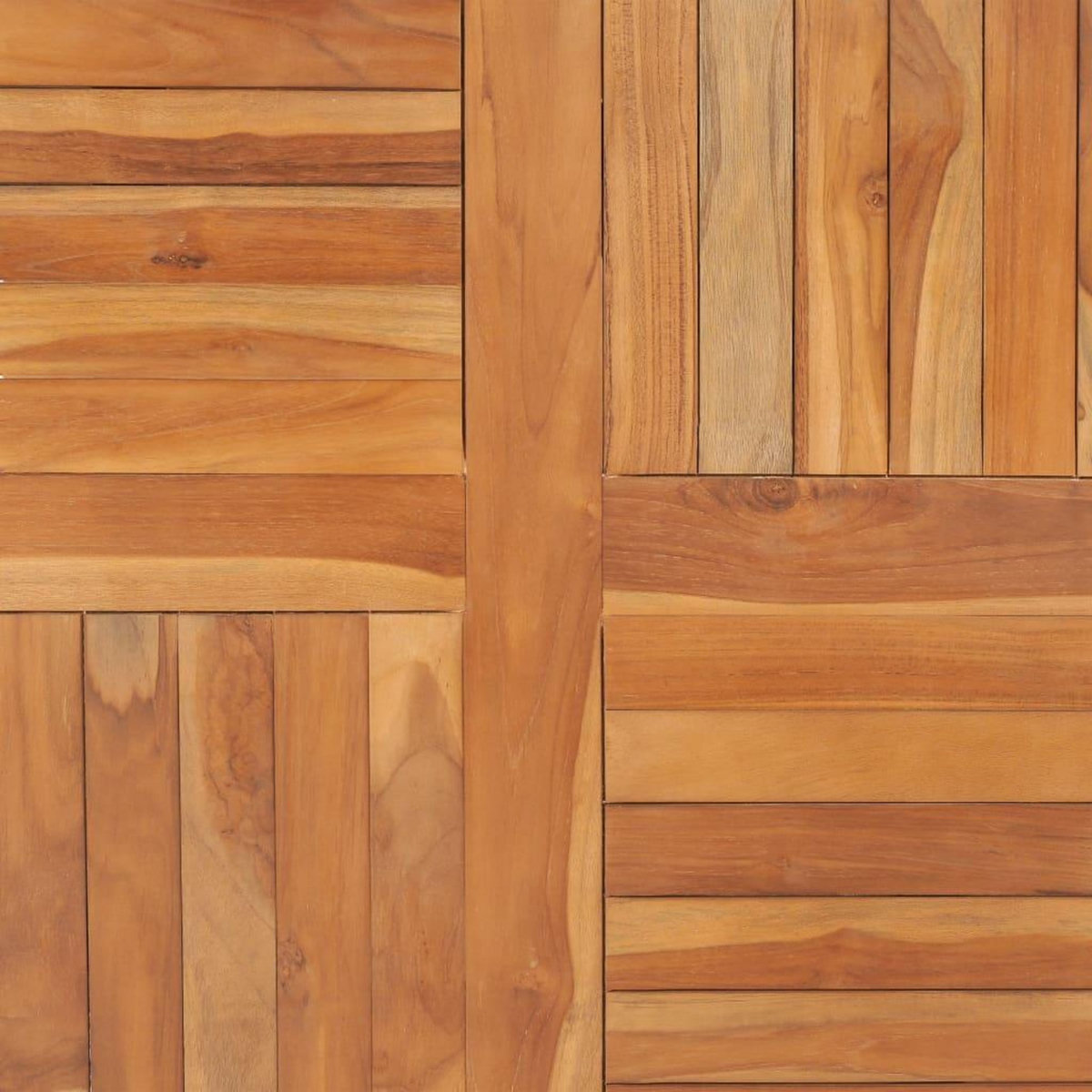 VIDAXL Dessus de table Bois de teck solide Carre 90x90x2,5 cm