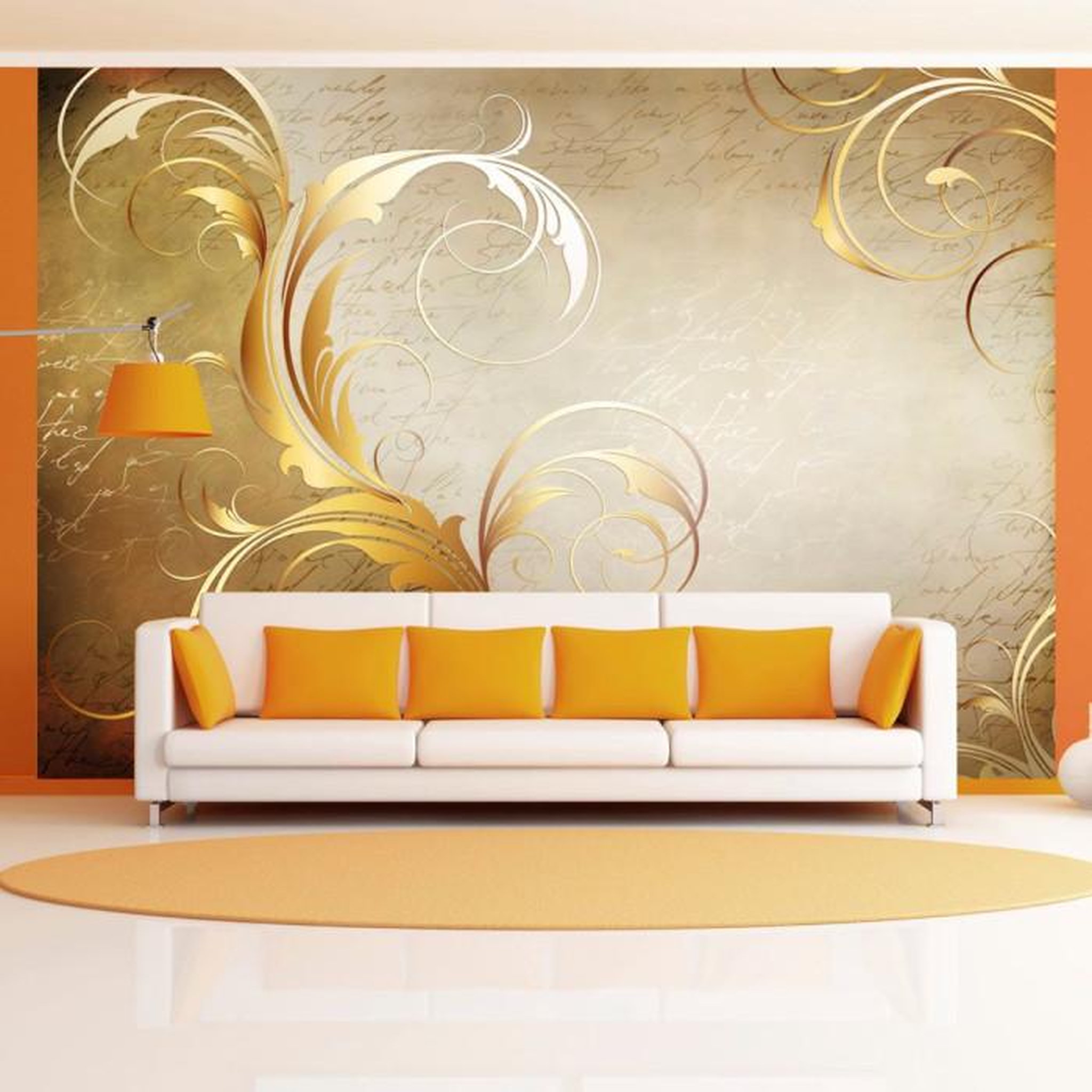 Paris Prix Papier Peint  Gold Leaf. Coloris disponibles : Multicolore