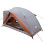 Voir la diapositive 3 : VIDAXL Tente de camping 1 personne gris et orange impermeable