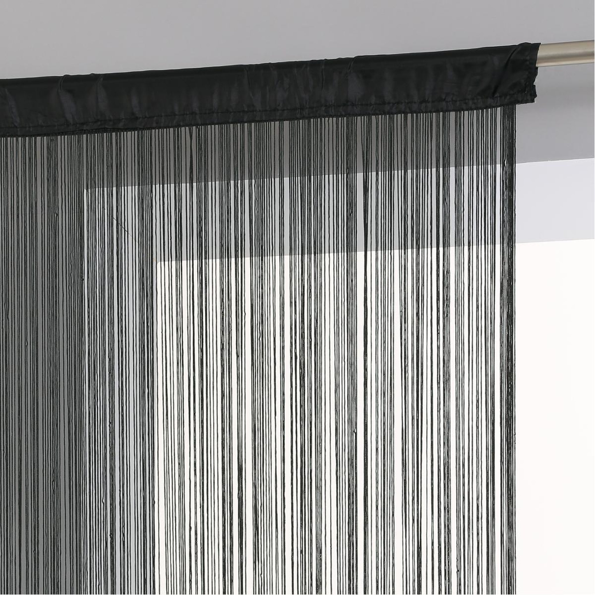 Voir la diapositive 3 : ATMOSPHERA Rideau fil  guopo  90x200cm noir