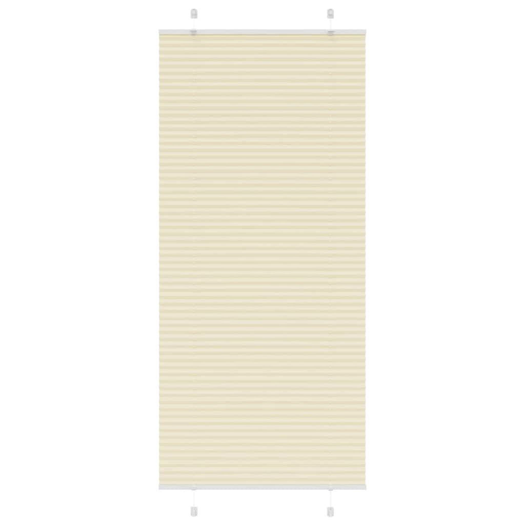 VIDAXL Store plisse creme 90x200 cm largeur du tissu 89,4 cm polyester