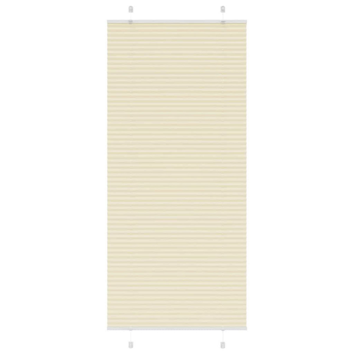 VIDAXL Store plisse creme 90x200 cm largeur du tissu 89,4 cm polyester