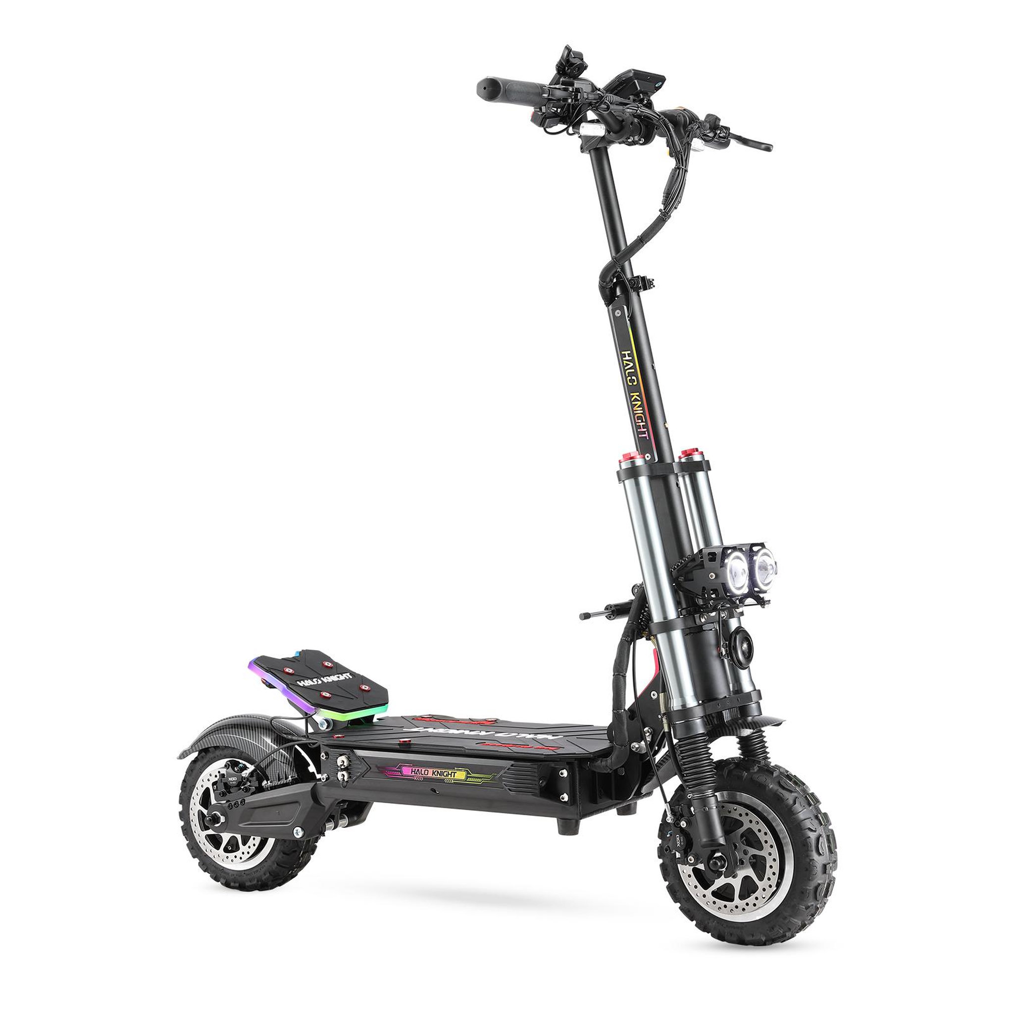 Voir la diapositive 2 : HALO KNIGHT Scooter électrique Halo Knight T107 Pro 11  - Deux moteurs 3000 W - Batterie 60 V 38,4 Ah