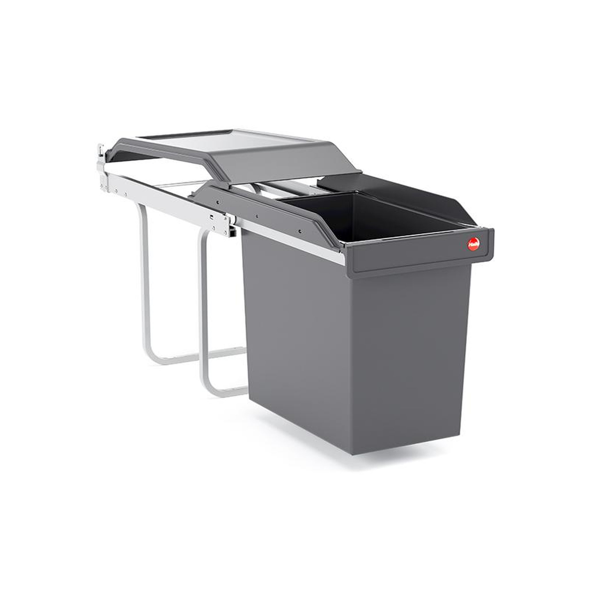 HAILO Poubelle de cuisine encastrable 24l hailo single box