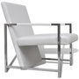 Voir la diapositive 5 : VIDAXL Fauteuils lot de 2 avec cadre chrome blanc similicuir
