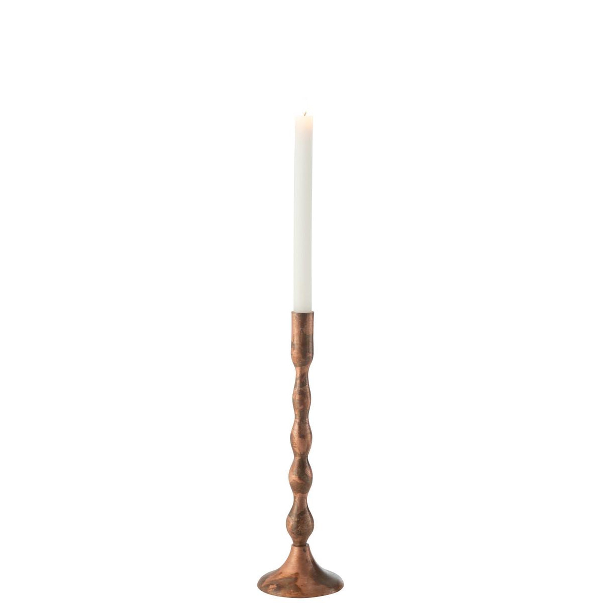 Voir la diapositive 2 : J-LINE Chandelier déco en métal  sha  33cm cuivre