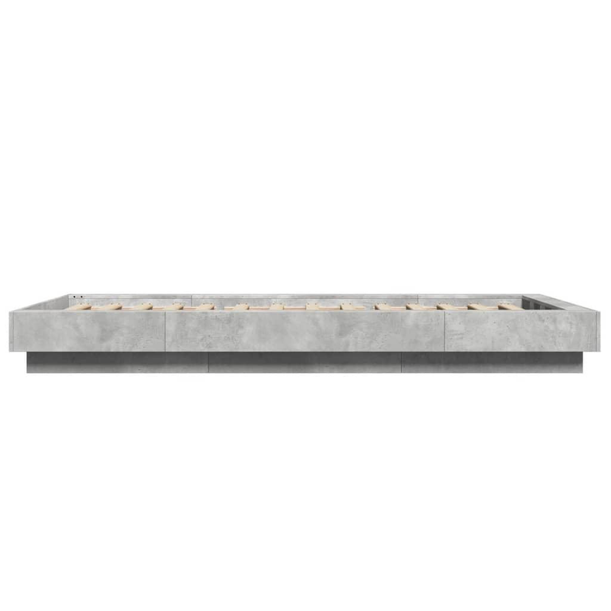 Voir la diapositive 5 : VIDAXL Cadre de lit sans matelas gris beton 90x190 cm