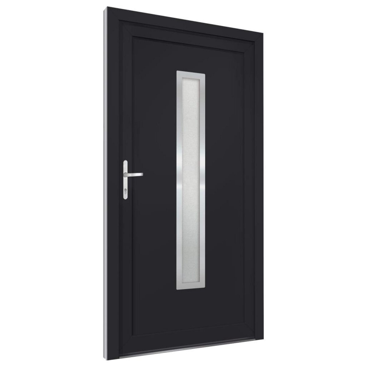 VIDAXL Porte d'entree anthracite 108x208 cm PVC