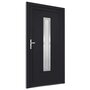 Voir la diapositive 3 : VIDAXL Porte d'entree anthracite 108x208 cm PVC