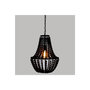 Voir la diapositive 3 : ATMOSPHERA Lampe Suspension Perles  Goya  53cm Noir